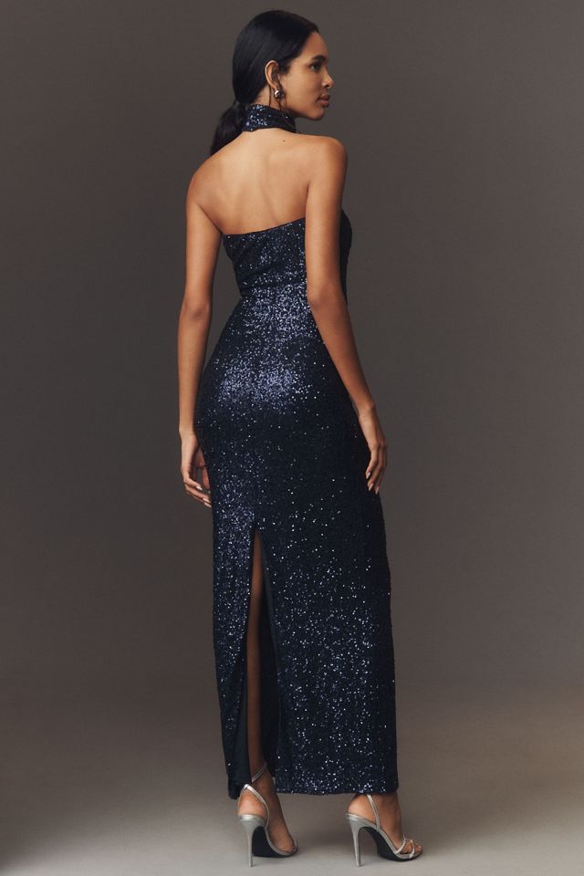 Mare Mare Sequin Strapless Column Maxi Dress #3