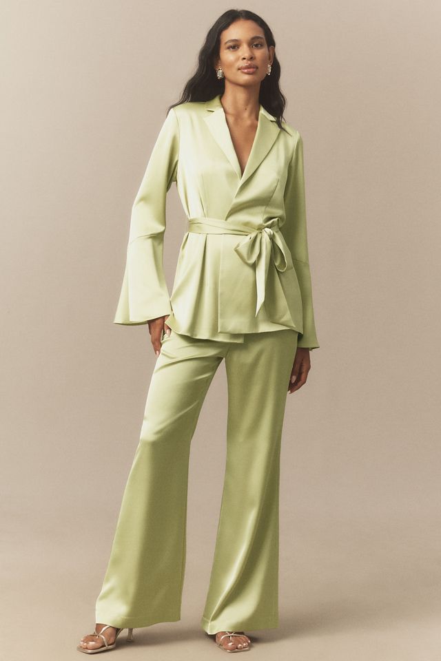 Mare Mare Satin Long-Sleeve Wrap Top #2