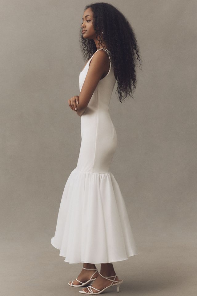 BHLDN Sleeveless Square-Neck Trumpet Maxi Dress #3