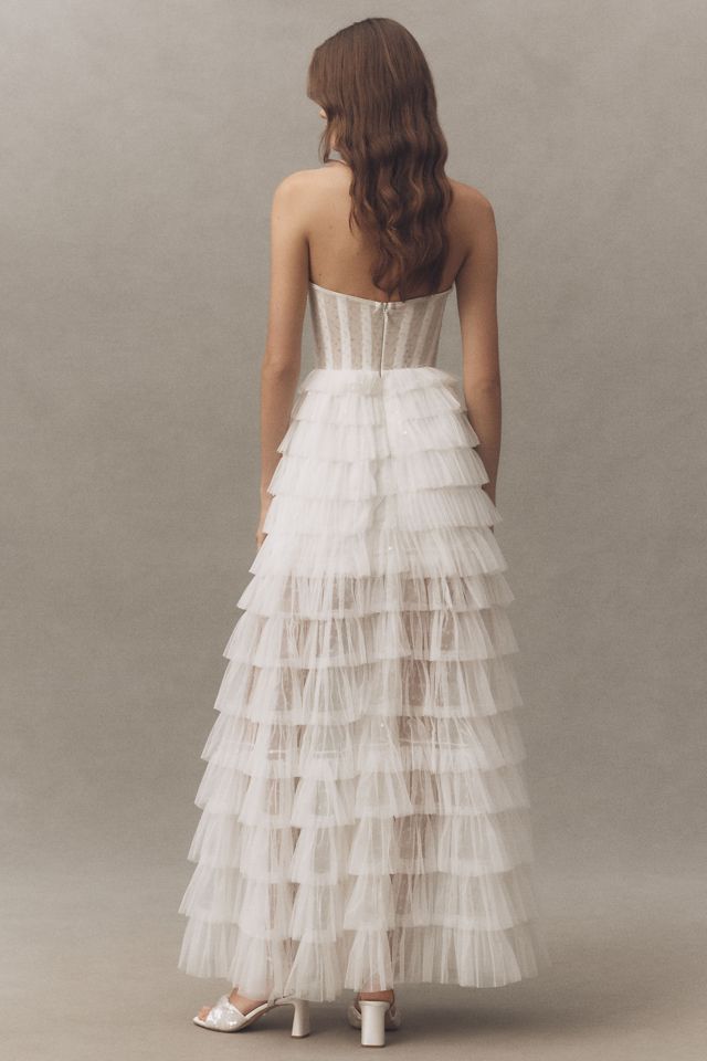 Helsi Frankie Corseted Tiered Midi Dress #1