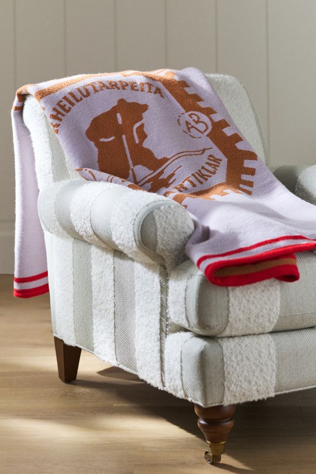 Karhu Patterned Wool Throw Blanket #1