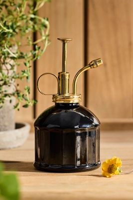Color Glass + Brass Plant Mister
