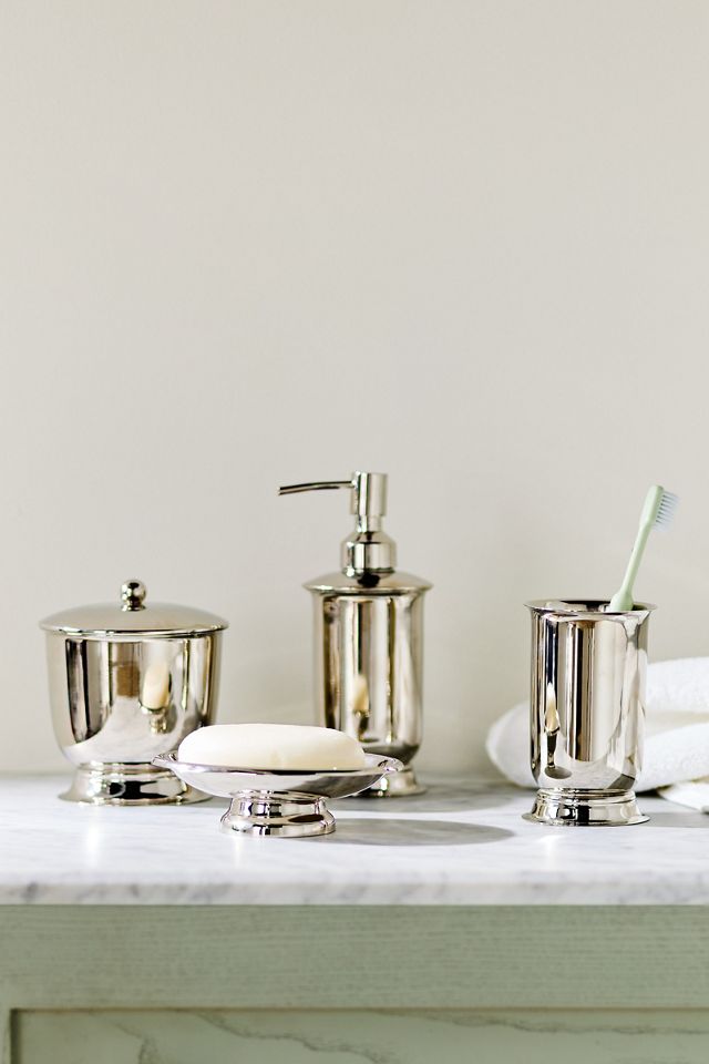 Bedford Silver Bath Canister #1