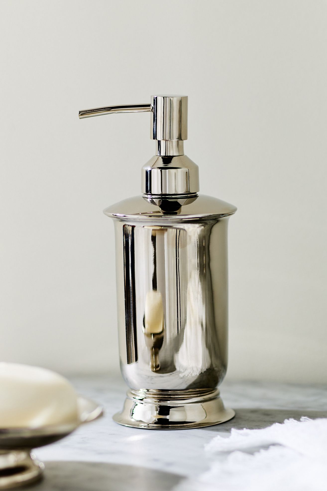 Bedford Silver Soap Dispenser - Silver