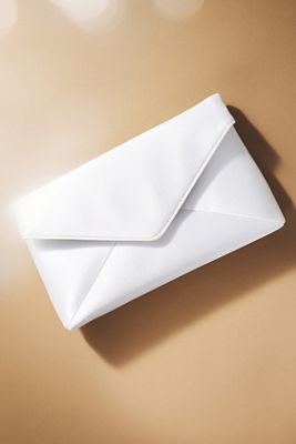 By Anthropologie Weddings Satin Envelope Clutch