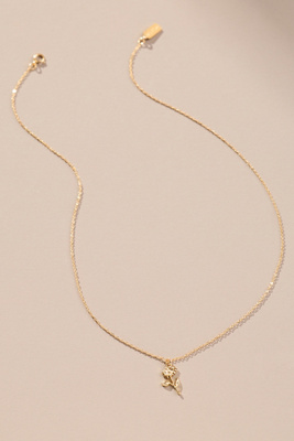 Set & Stones Daisy Pendant Necklace In Gold
