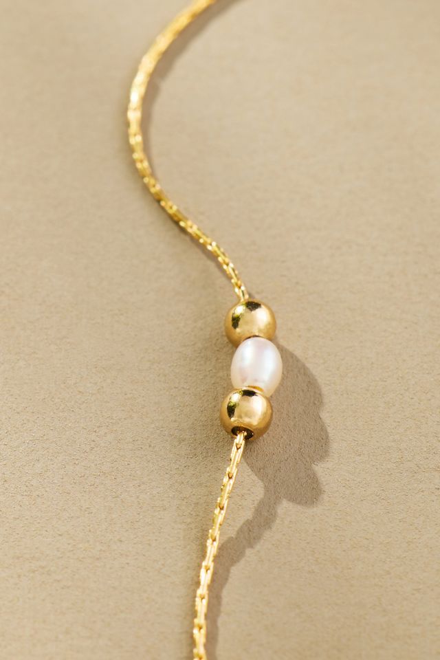 Set & Stones Michelle Pearl Anklet #1