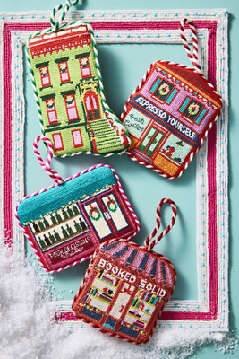 Furbish Studio Furbish Holiday Scene Ornament In Multi