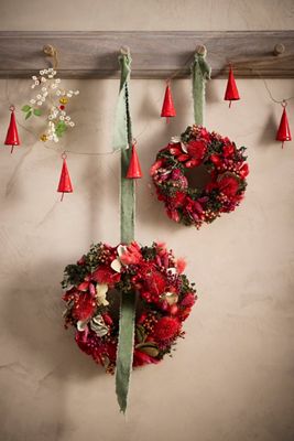 Red Velvet Dried Wreath