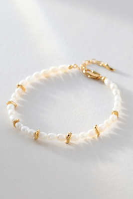 Missoma Savi Seeded Pearl Bracelet In Gold