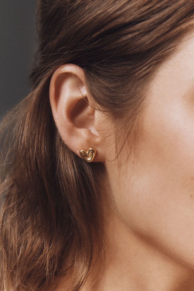 Missoma Puffy Heart Mini Post Earrings #1