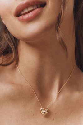 Missoma Puffy Heart Pendant Necklace