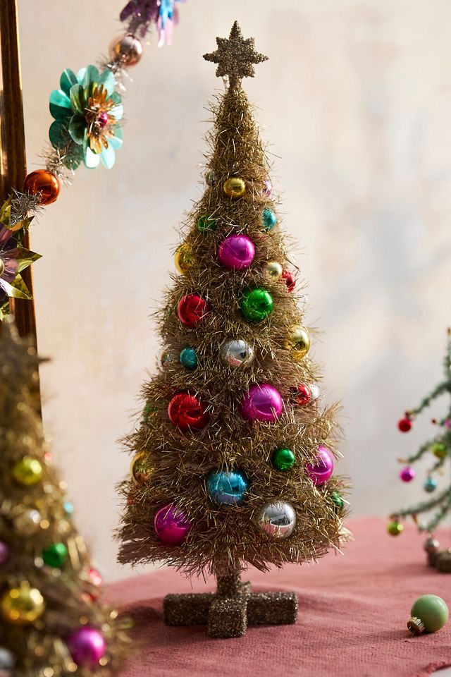 Vintage Tinsel Bauble Tree #1
