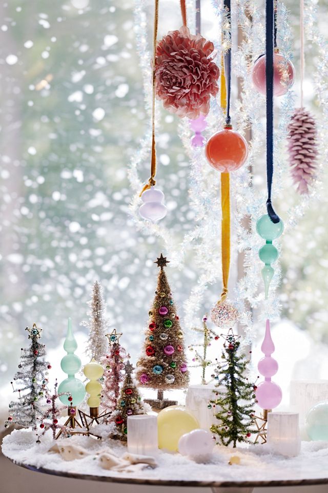 Mini Tinsel Candle Tree #1
