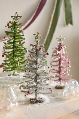 Mini Tinsel Candle Tree
