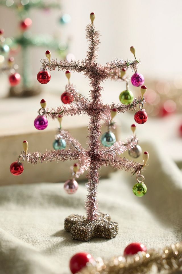 Mini Tinsel Trees, Set of 3 #1