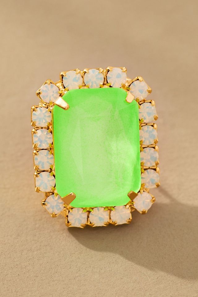 The Pink Reef Neon Gem Stud Earrings #1