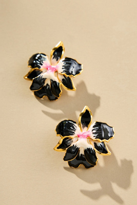 The Pink Reef Vanilla Orchid Post Earrings
