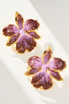 The Pink Reef Vanilla Orchid Post Earrings