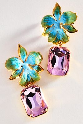 The Pink Reef Vanilla Jewel Drop Earrings