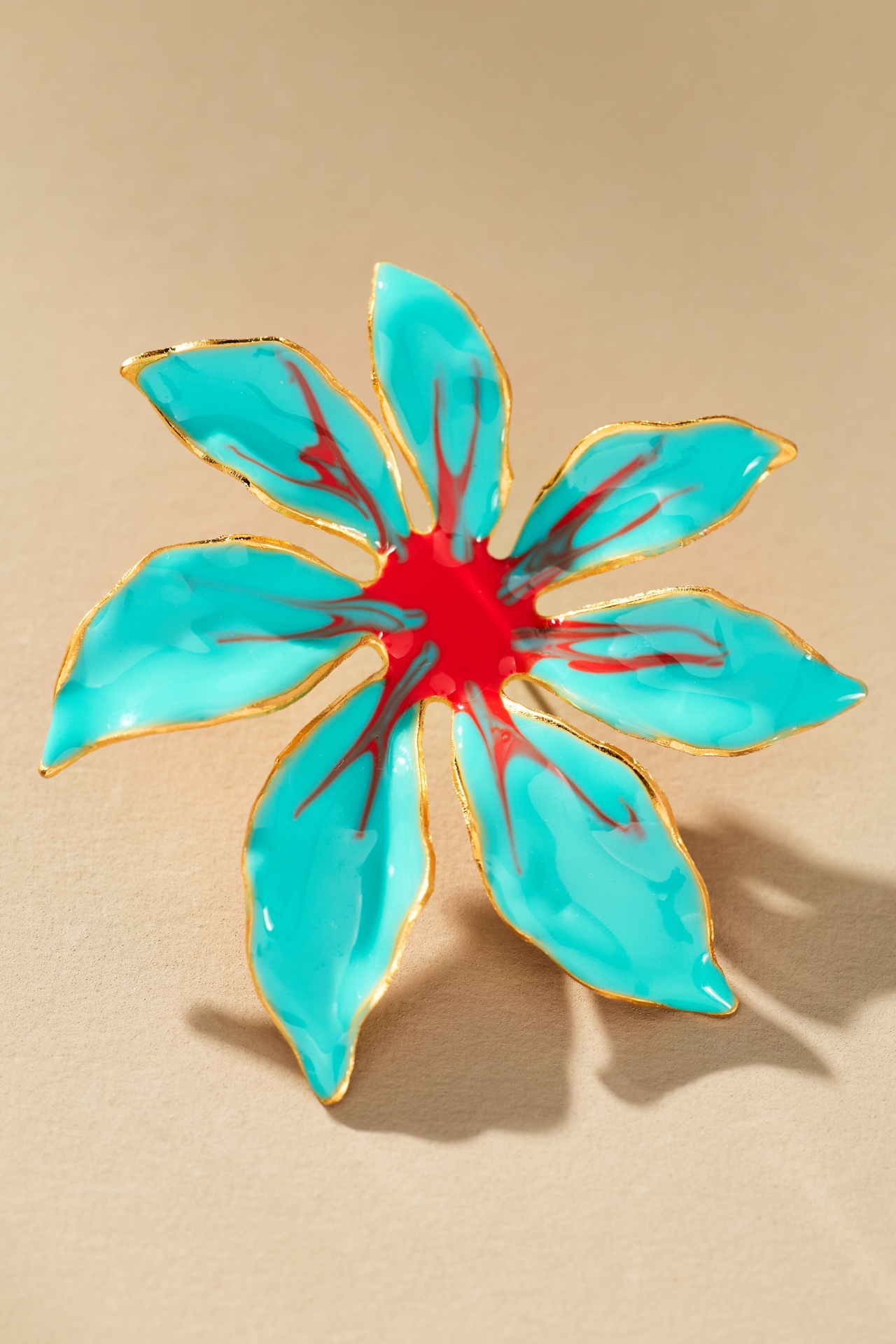 The Pink Reef Handpainted Tropic Post Earrings