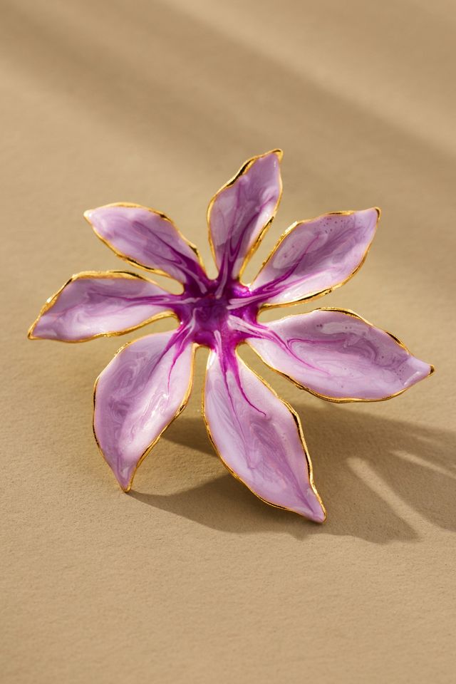 The Pink Reef Handpainted Tropic Post Earrings #1