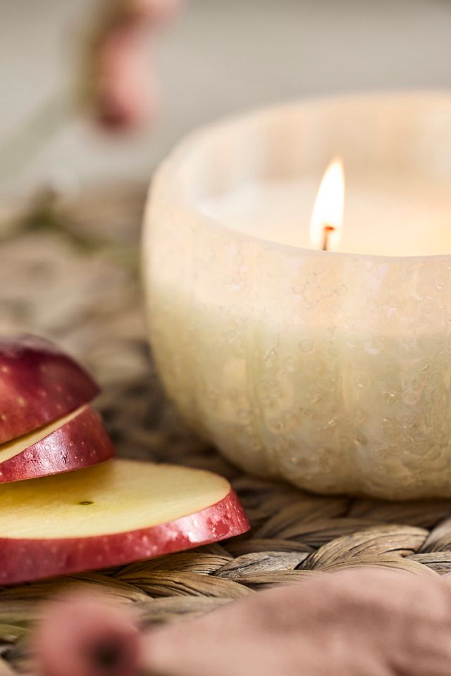 Beaded Pumpkin Candle #2
