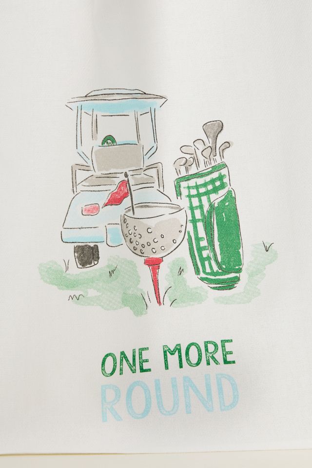 Illustrated Sporty Dish Towel #1