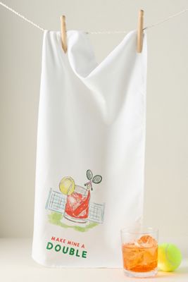 Illustrated Sporty Dish Towel