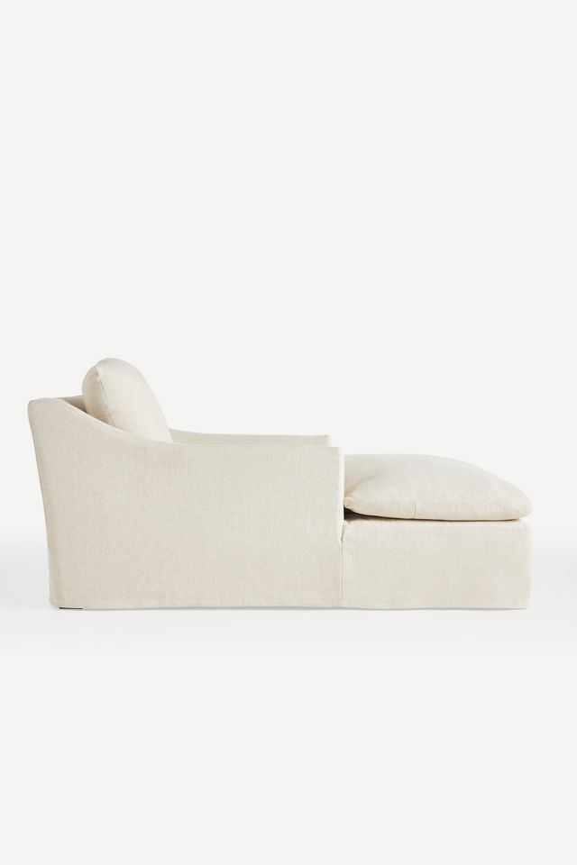 Nora Performance Linen Slipcover Chaise #2