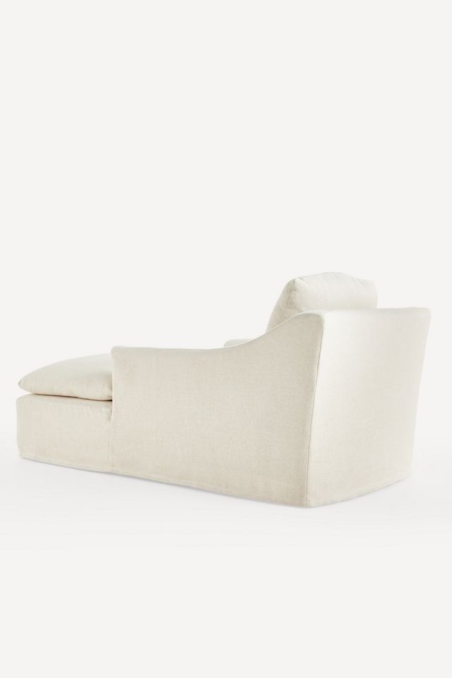 Nora Performance Linen Slipcover Chaise #3