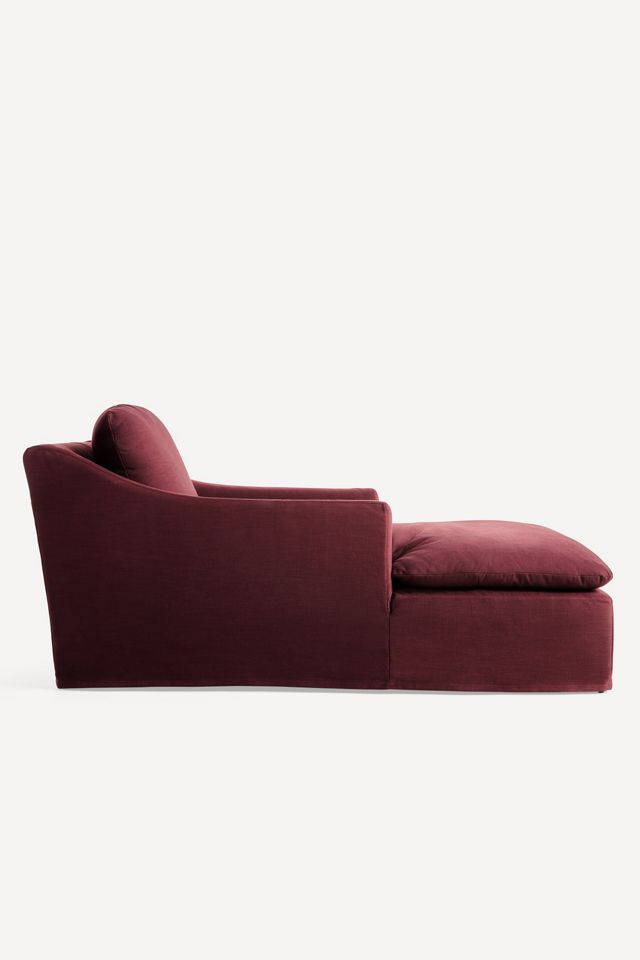 Nora Performance Linen Slipcover Chaise #2