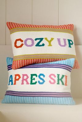 Alden Embroidered Cotton Pillow