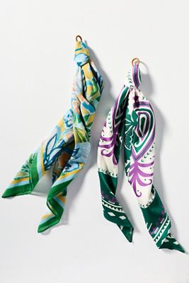Fun Icon Motif Hair Scarves, Set of 2