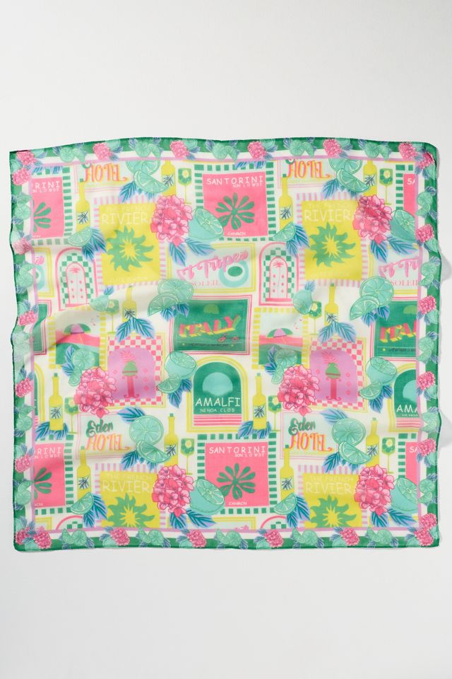 Fun Icon Motif Hair Scarves, Set of 2 #2