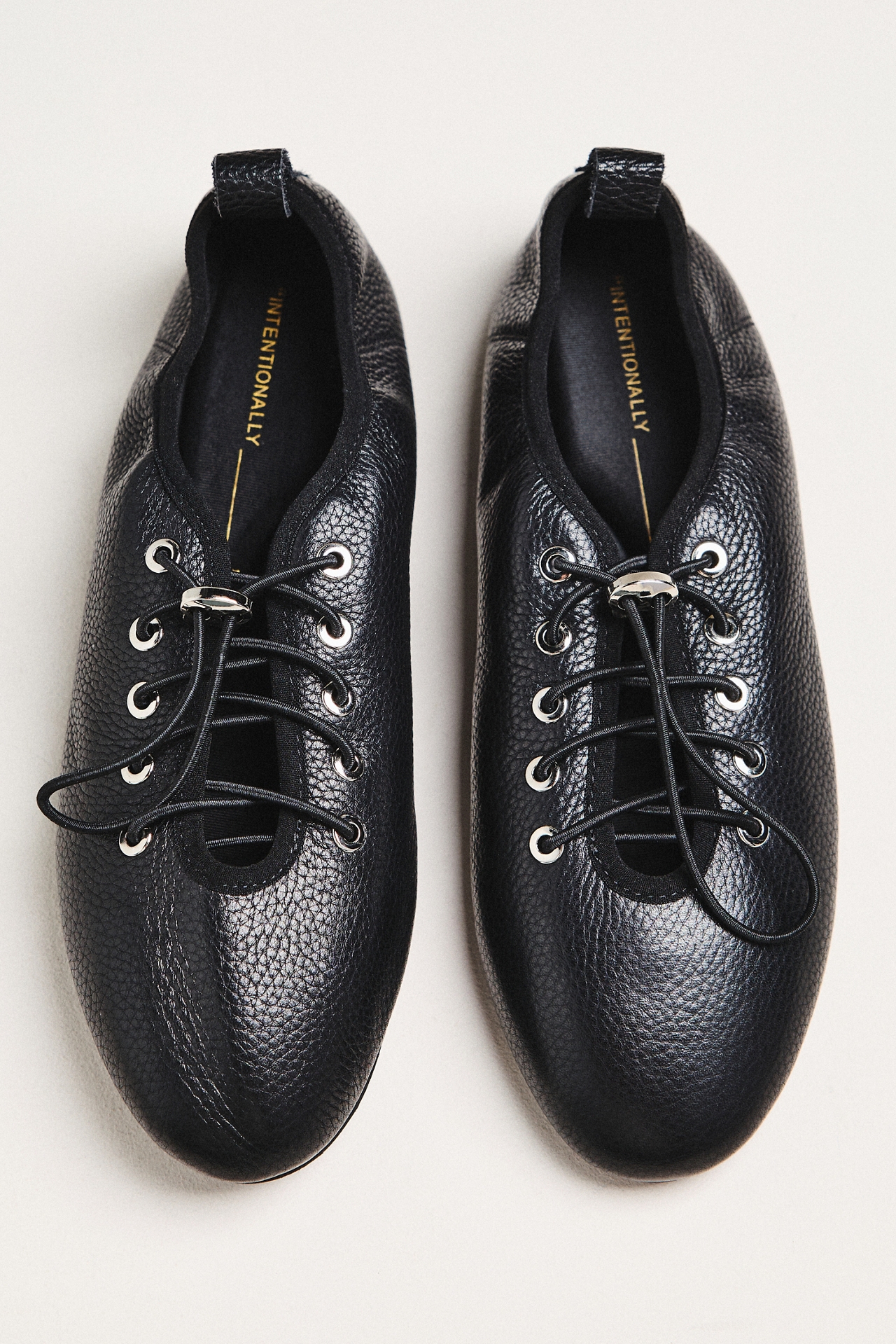 Intentionally Blank Atomic Lace-Up Ballet Flats