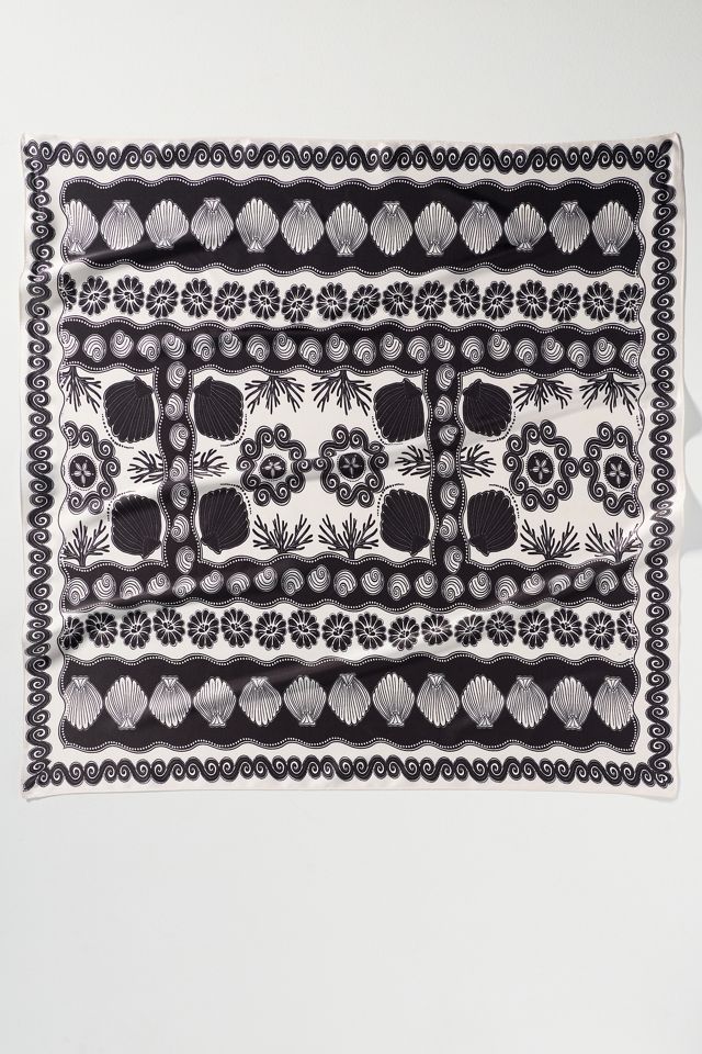 Neutral Patterned Hair Scarves, Set of 2 #2