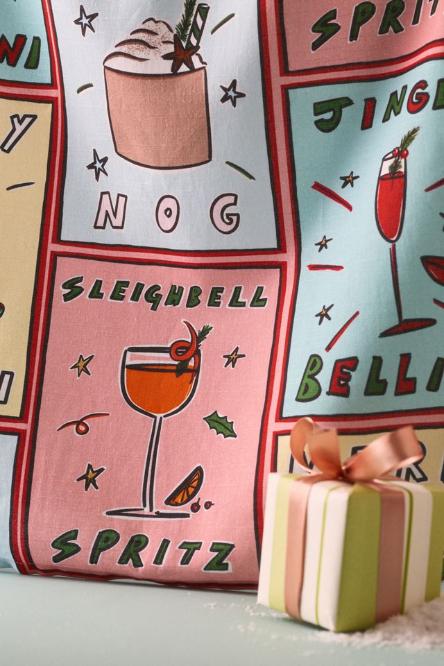 Nephthys Illustrated Holiday Dish Towel #1