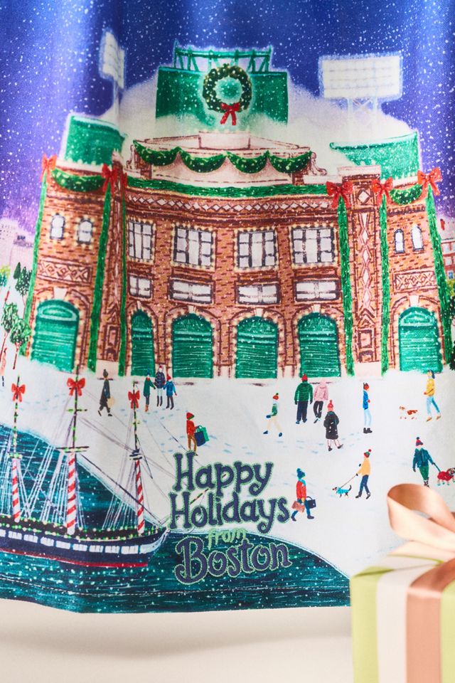 Holiday in the City Dish Towel #1