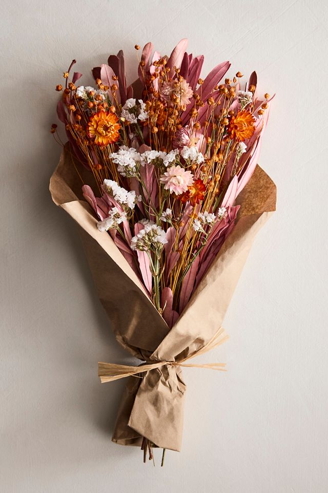 Dried Pink Sherbet Bouquet #2