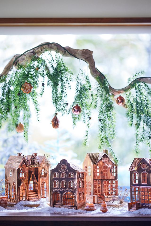 Gingerbread Star Glass Ornament #1