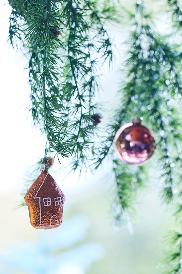 Gingerbread House Glass Ornament #1