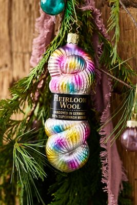 Yarn Skein Glass Ornament