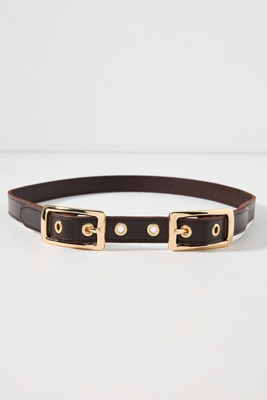 By Anthropologie Double Buckle Belt In Brown