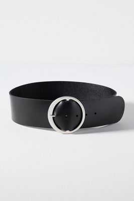 Round Buckle Wide Belt