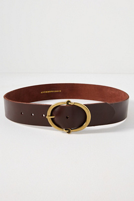 By Anthropologie Round Buckle Belt In Brown