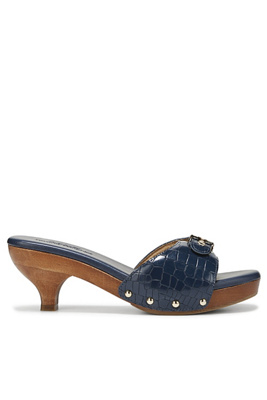 DR. SCHOLL'S X FAVORITE DAUGHTER HEARTBREAK WOOD-BOTTOM KITTEN HEELS 