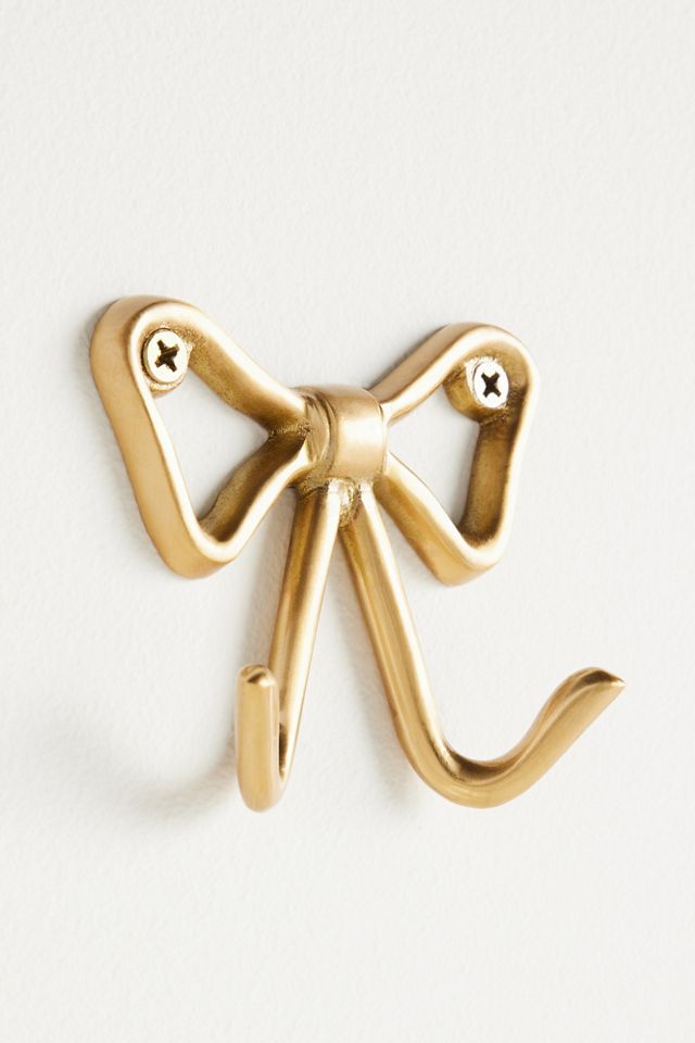 Natalia Bow Brass Double Bath Hook #2