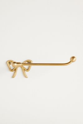 Natalia Bow Brass Toilet Paper Holder