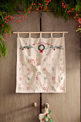 Hanging Linen Advent Calendar